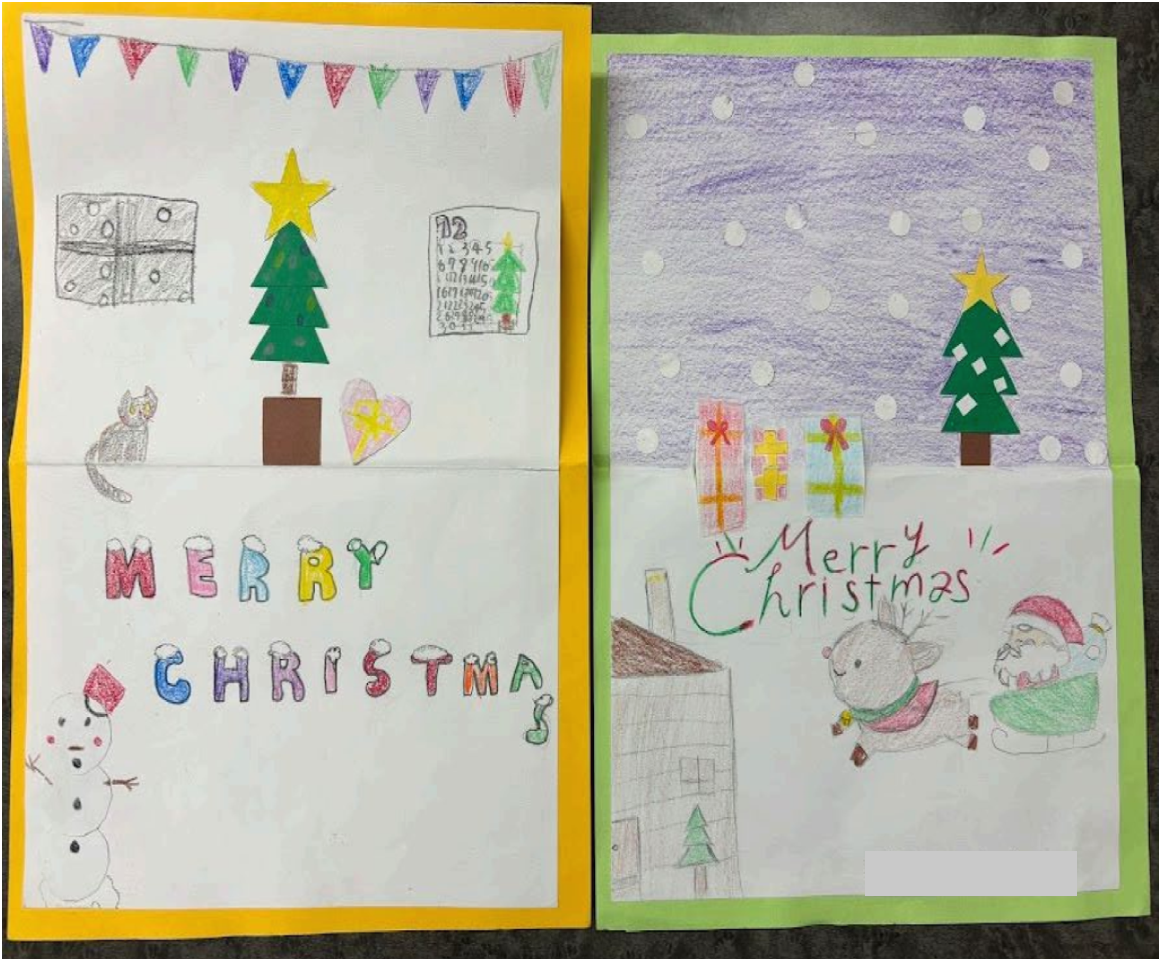 Fussa No.2 Elementary School Card exchange with Korean friends