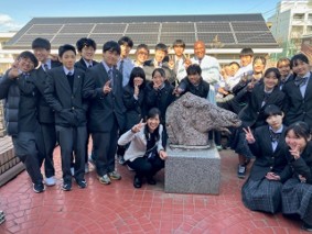 Shinden Junior High School Visit by JASSO Instructors